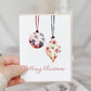 Floral Christmas Ornaments Card