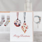 Floral Christmas Ornaments Card