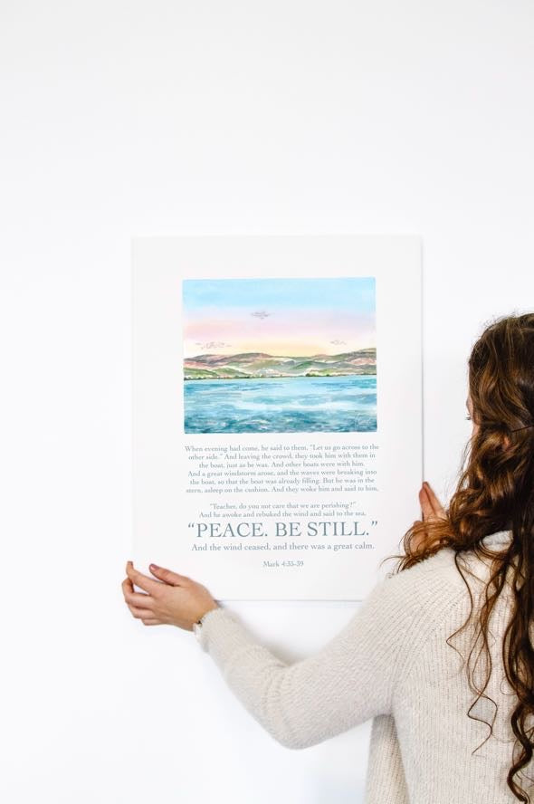 Peace - Be Still Art Print