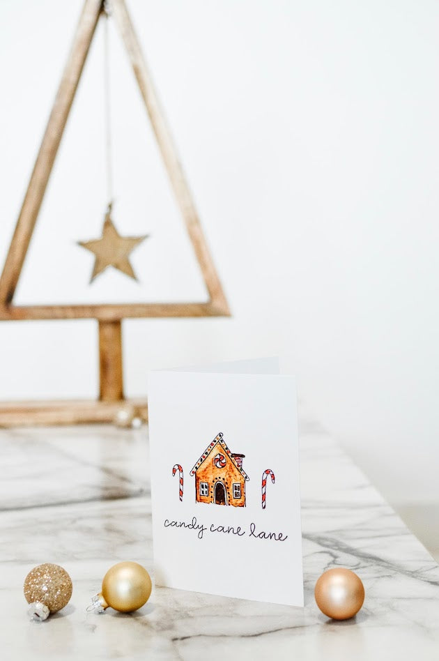 Gingerbread House Christmas Card